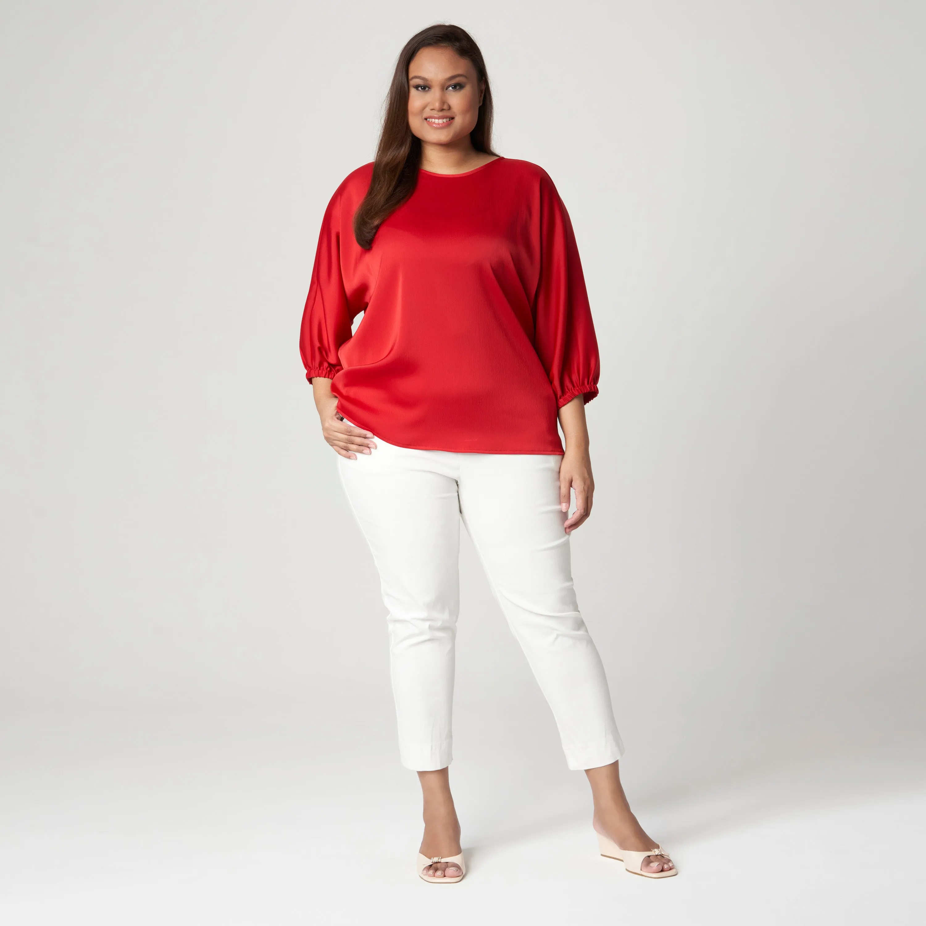 Satin Dolman Top