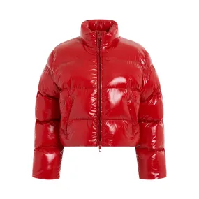 Shrunk Puffer Jacket in Red