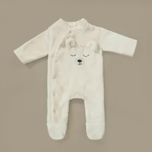 Sleepy Bear Fleece Romper