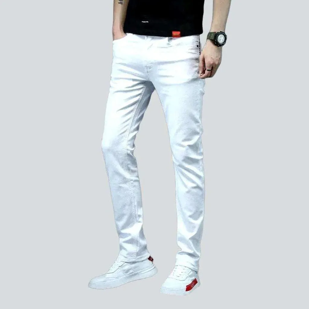 Slim color jeans for men