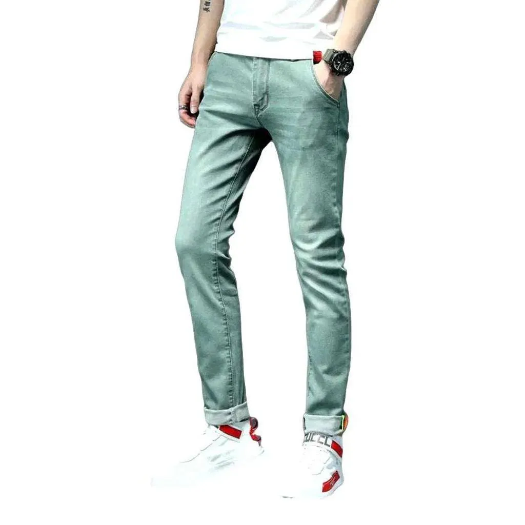 Slim color jeans for men