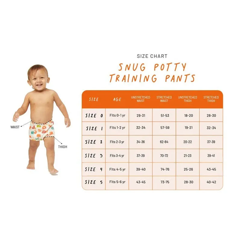 Snug Potty Training Pants Babies/Toddlers/Kids Size 5, 5-6 Years - Shiny Shers