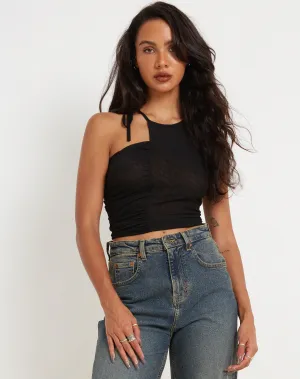 Sonja Crop Top in Black