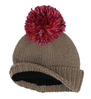 Space Dye Pom Hat - Raspberry