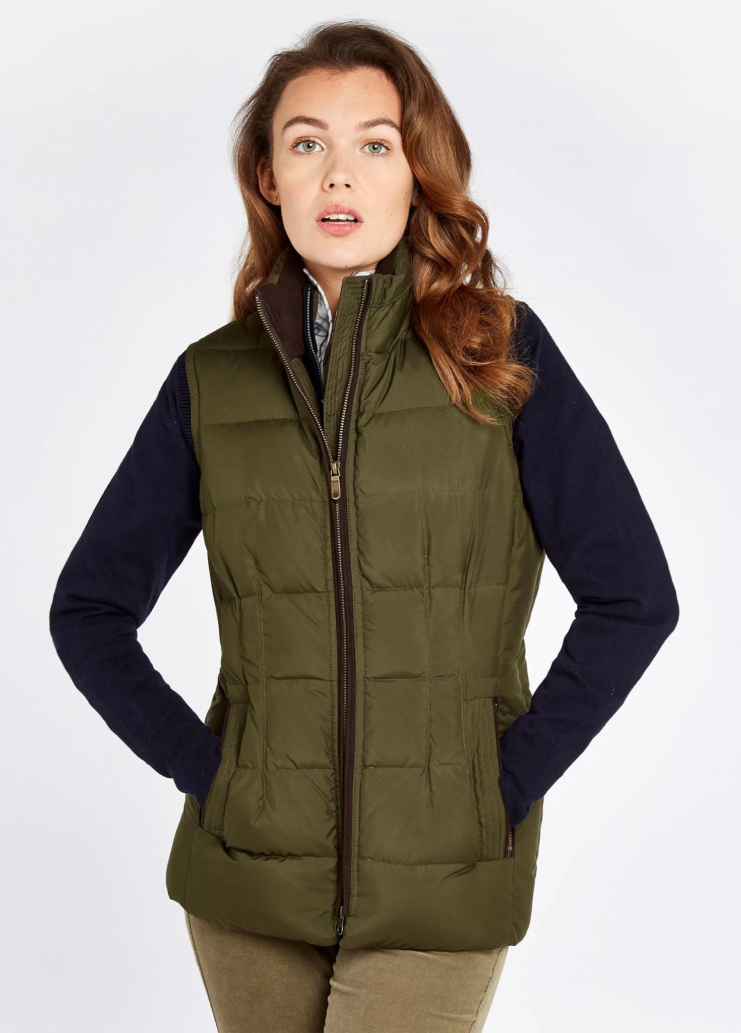 Spiddal Quilted Gilet - Olive