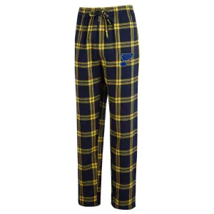 St. Louis Blues Concepts Sport Plaid Sleep Pants - Navy/Gold