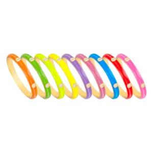 Stackable Enamel Rings