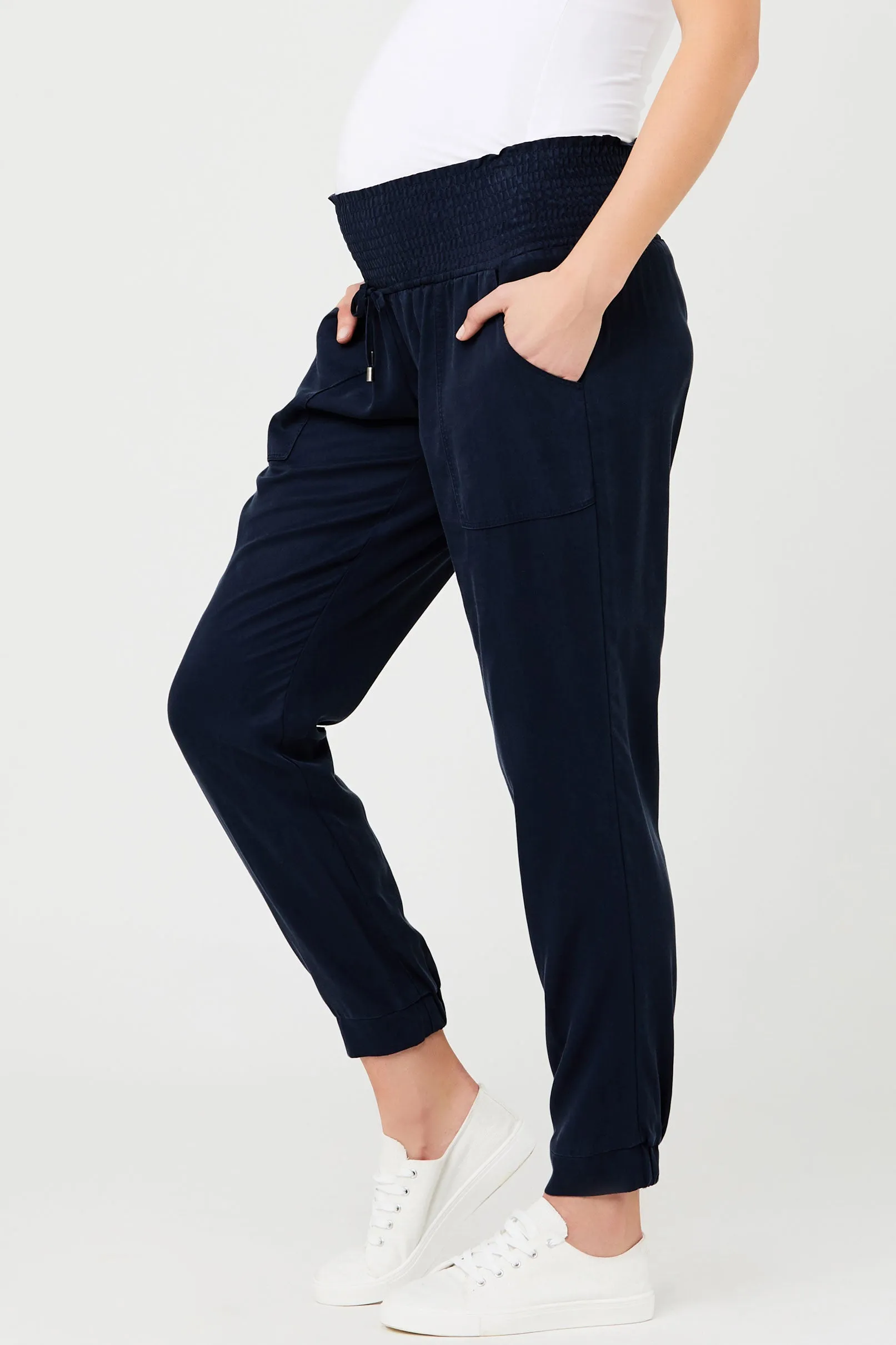 Sustainable Tencel Off Duty Pants Navy by Ripe