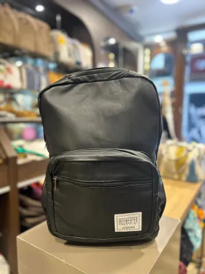 The Black Pleather Royal BeeKeeper Backpack