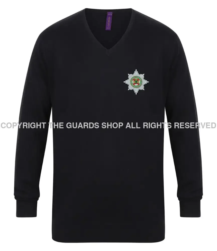 The Irish Guards Lightweight V Neck Sweater