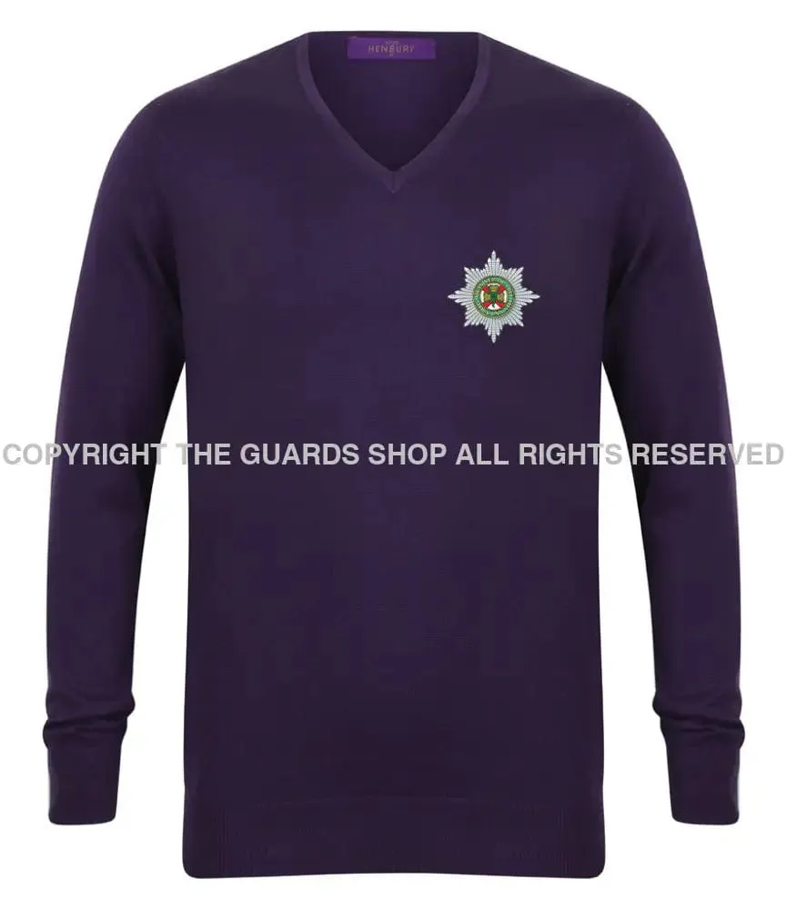 The Irish Guards Lightweight V Neck Sweater