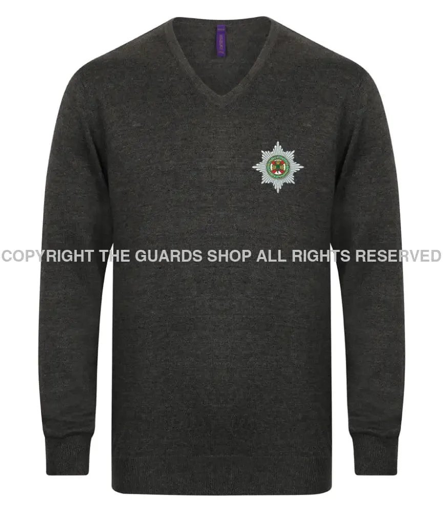 The Irish Guards Lightweight V Neck Sweater