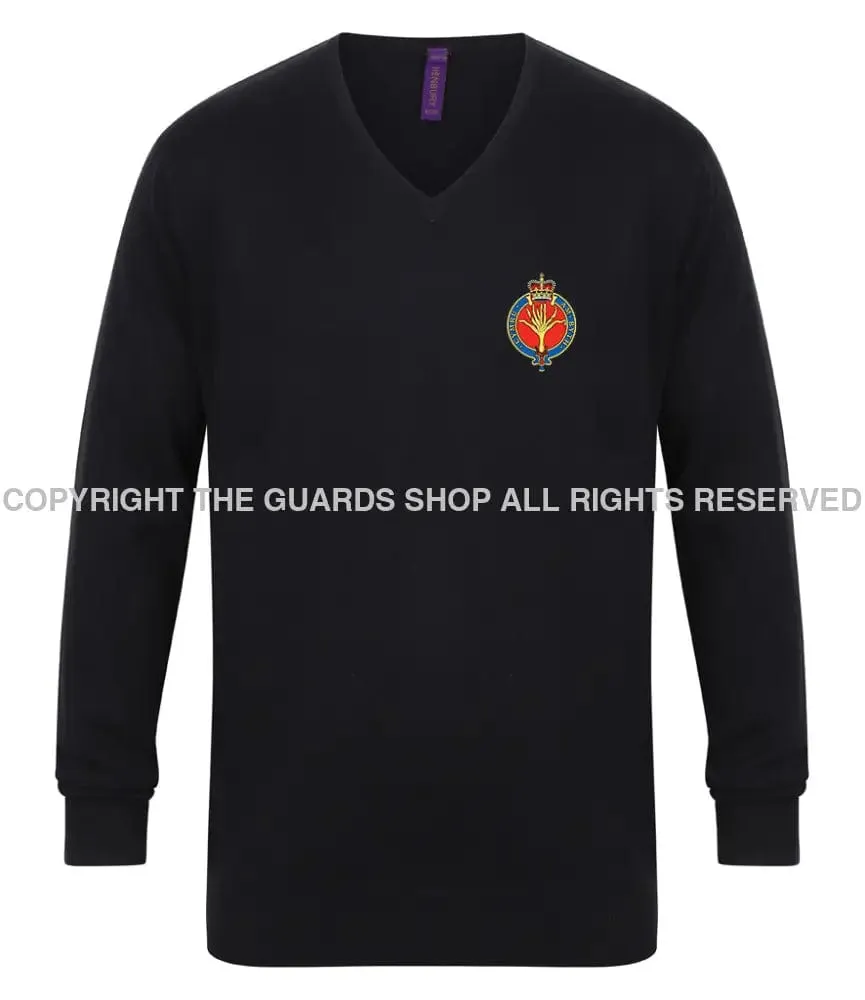 The Welsh Guards Lightweight V Neck Sweater