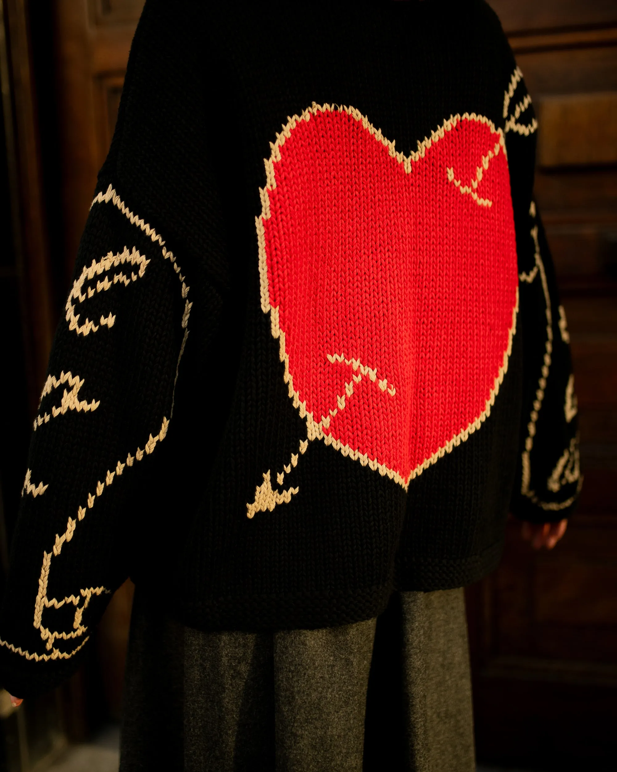 The Young Hearts Jumper - Black