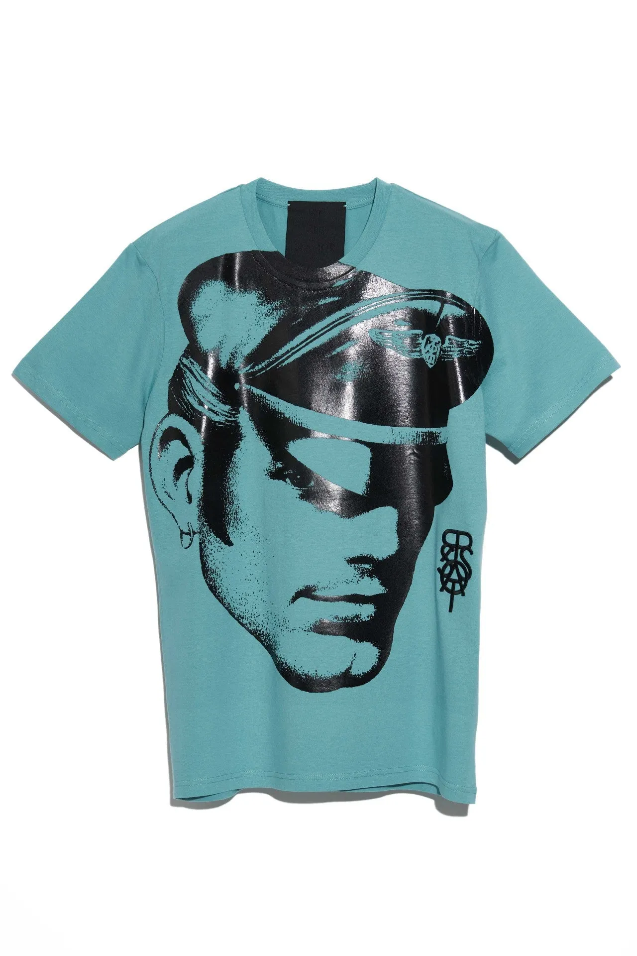 TOM OF FINLAND x WE ARE SPASTOR BIKER HEAD TEE - EMERALD