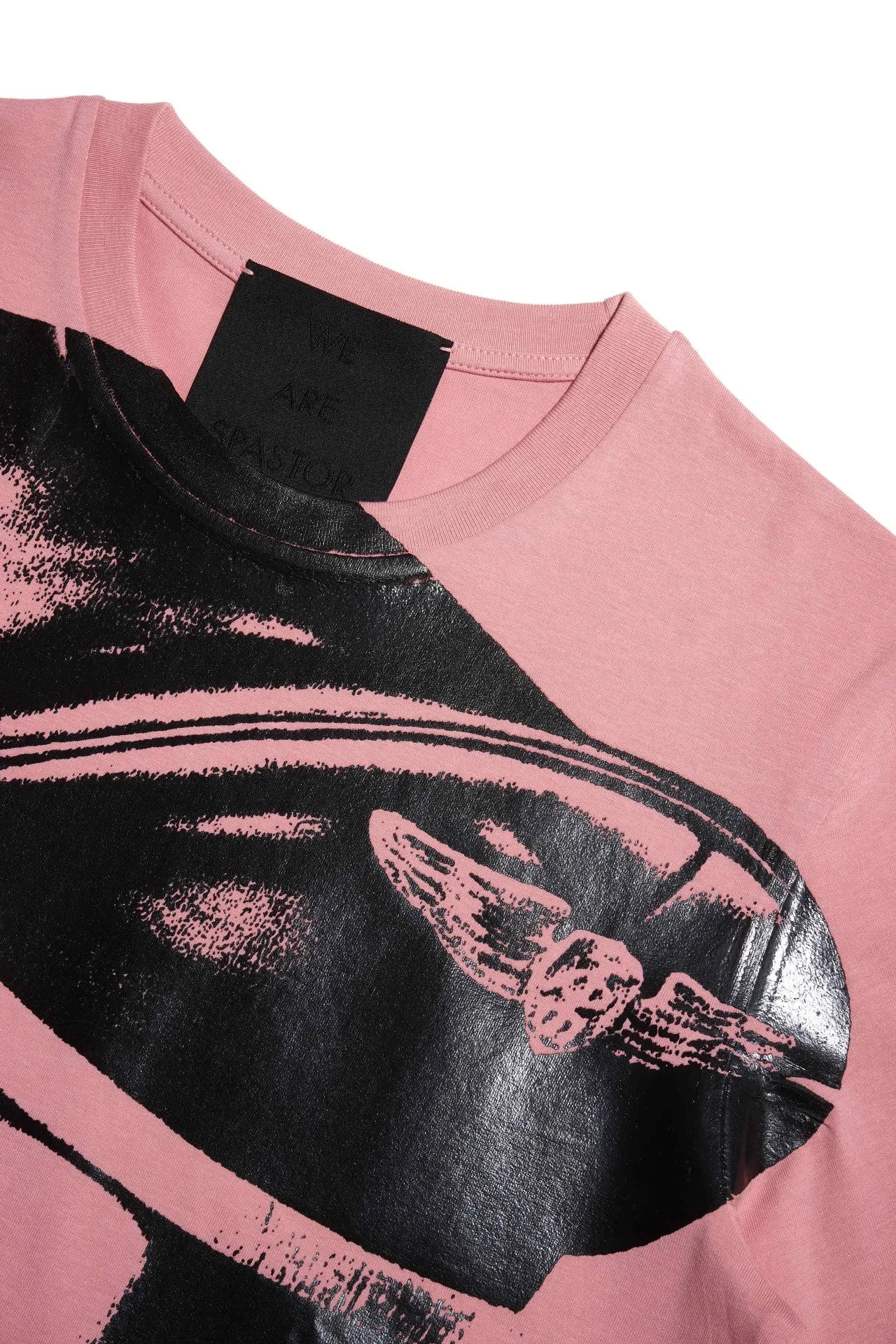 TOM OF FINLAND x WE ARE SPASTOR BIKER HEAD TEE - PINK