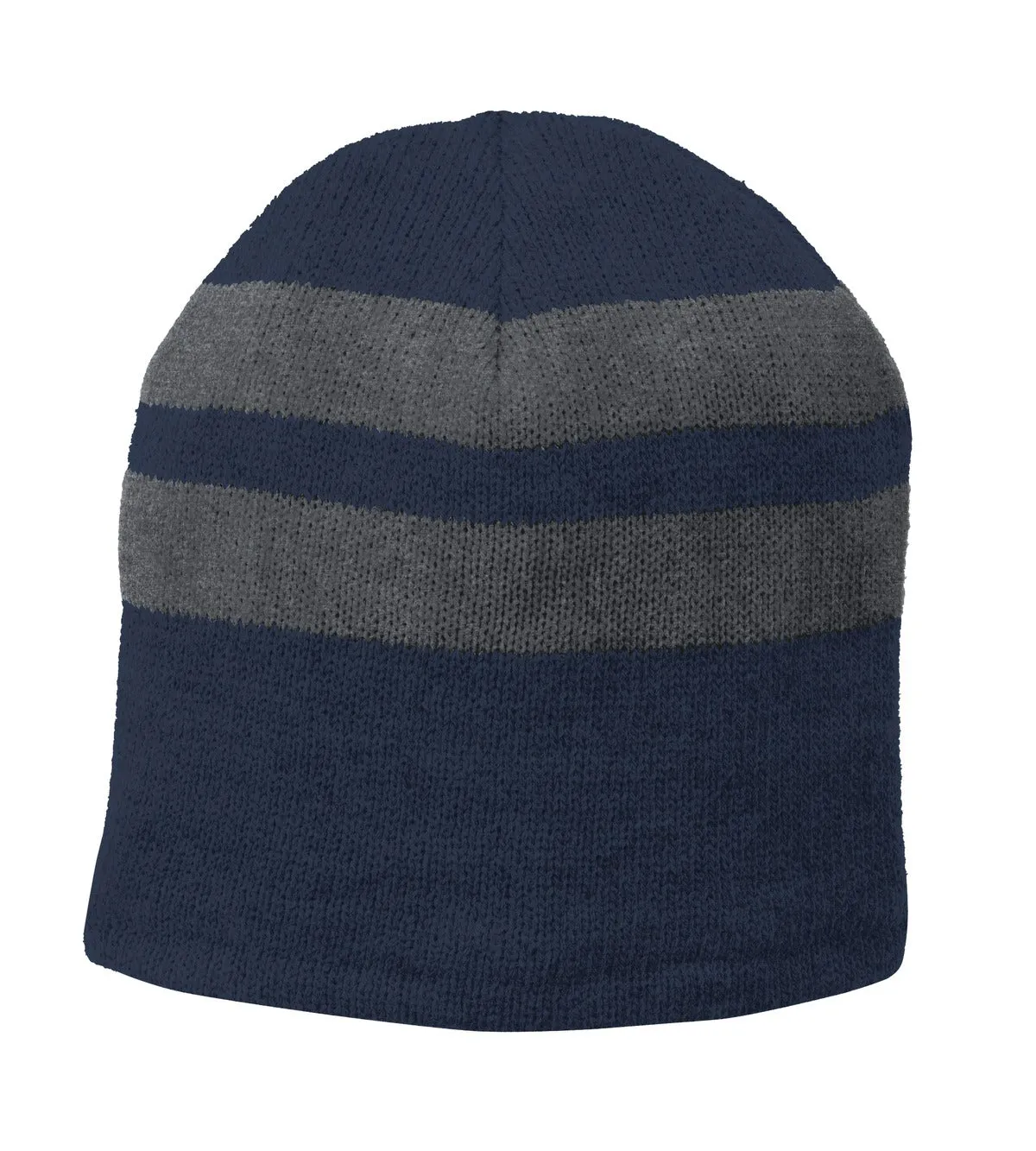 Top Headwear Fleece-Lined Striped Beanie