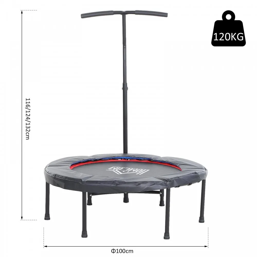 Trampoline Rebounder Adjustable Jumper, 40""-Black