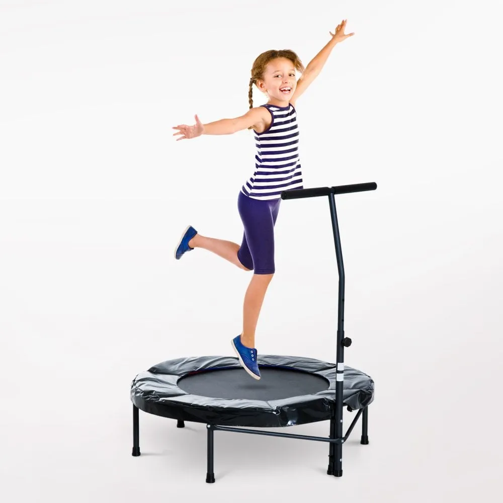 Trampoline Rebounder Adjustable Jumper, 40""-Black