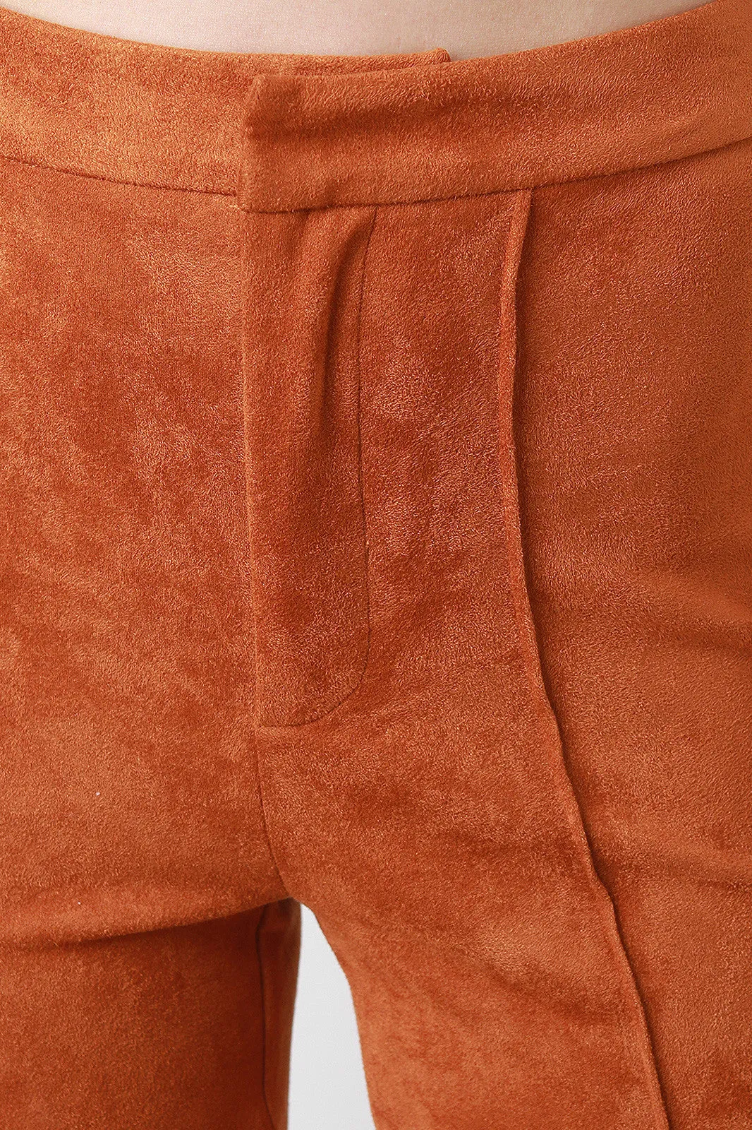 Vegan Suede Tailor Trouser Pants