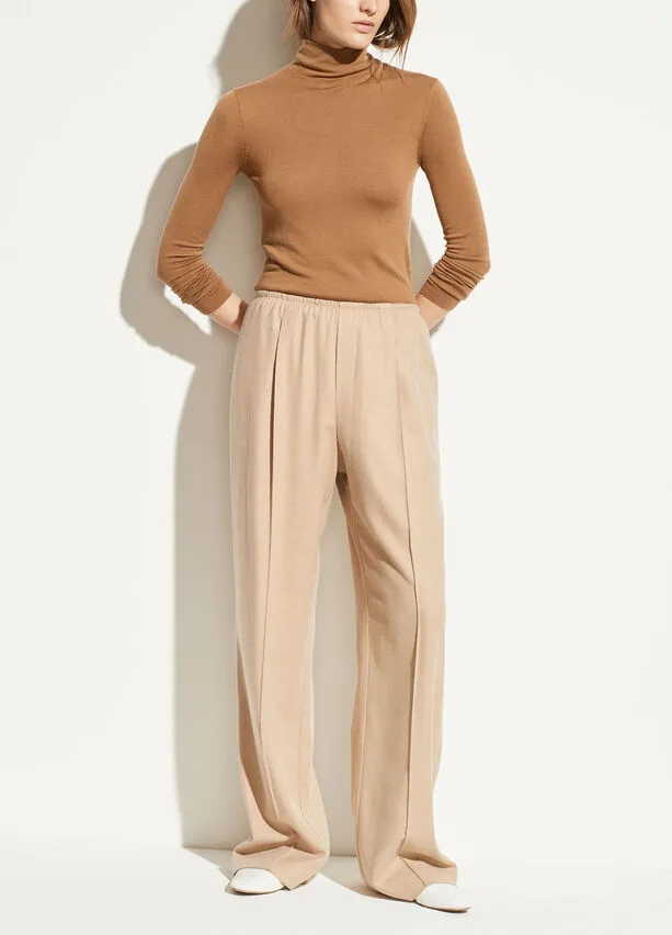 VINCE - Flannel Wide Leg in Desert Clay