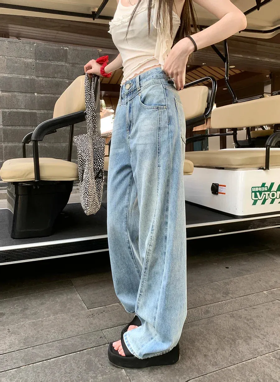 Vintage High Waist Wide Leg Jeans