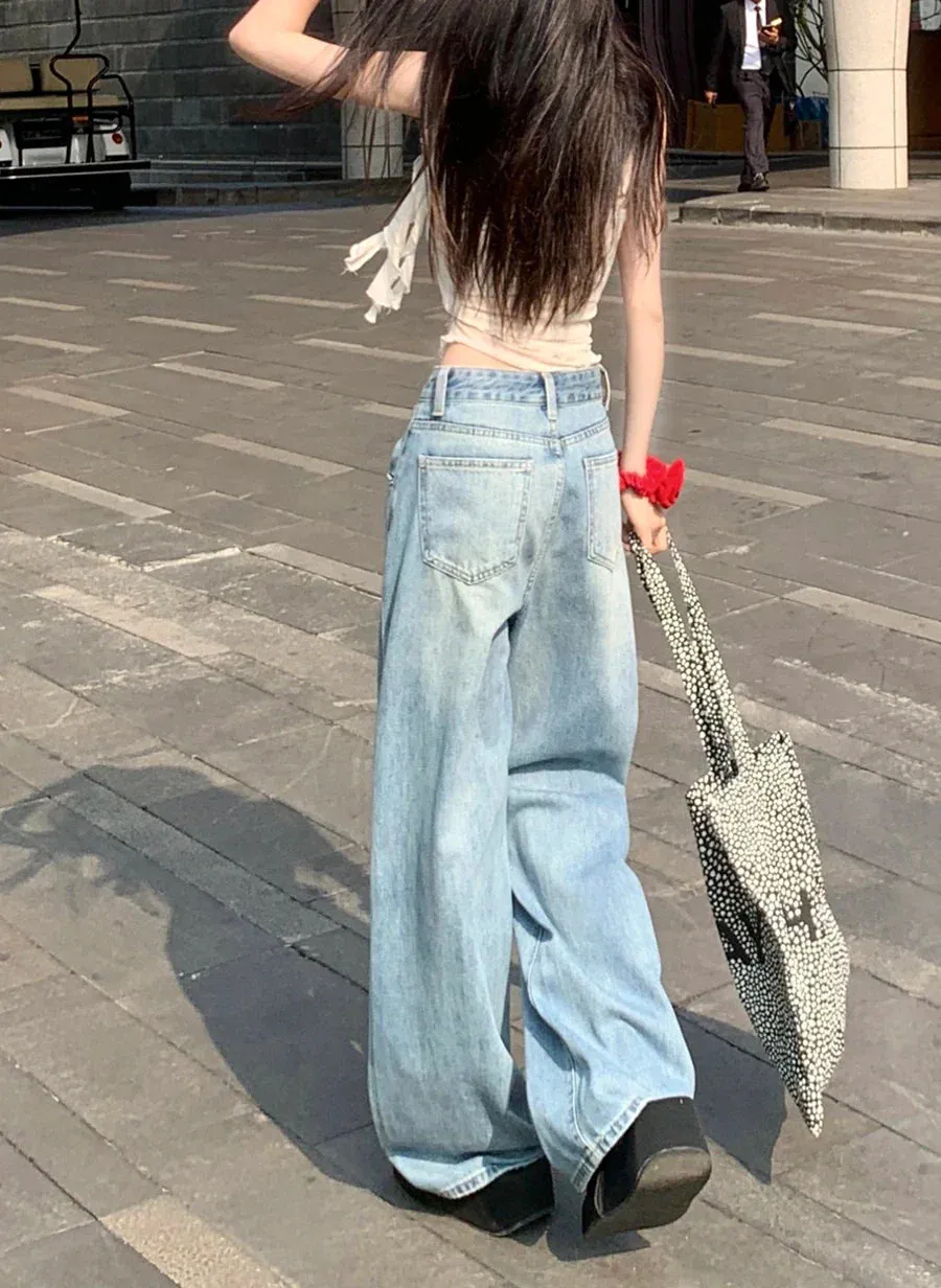 Vintage High Waist Wide Leg Jeans