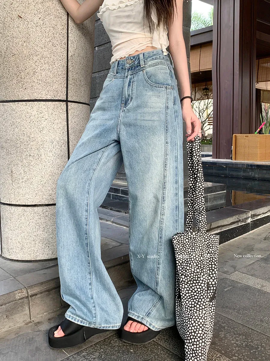 Vintage High Waist Wide Leg Jeans