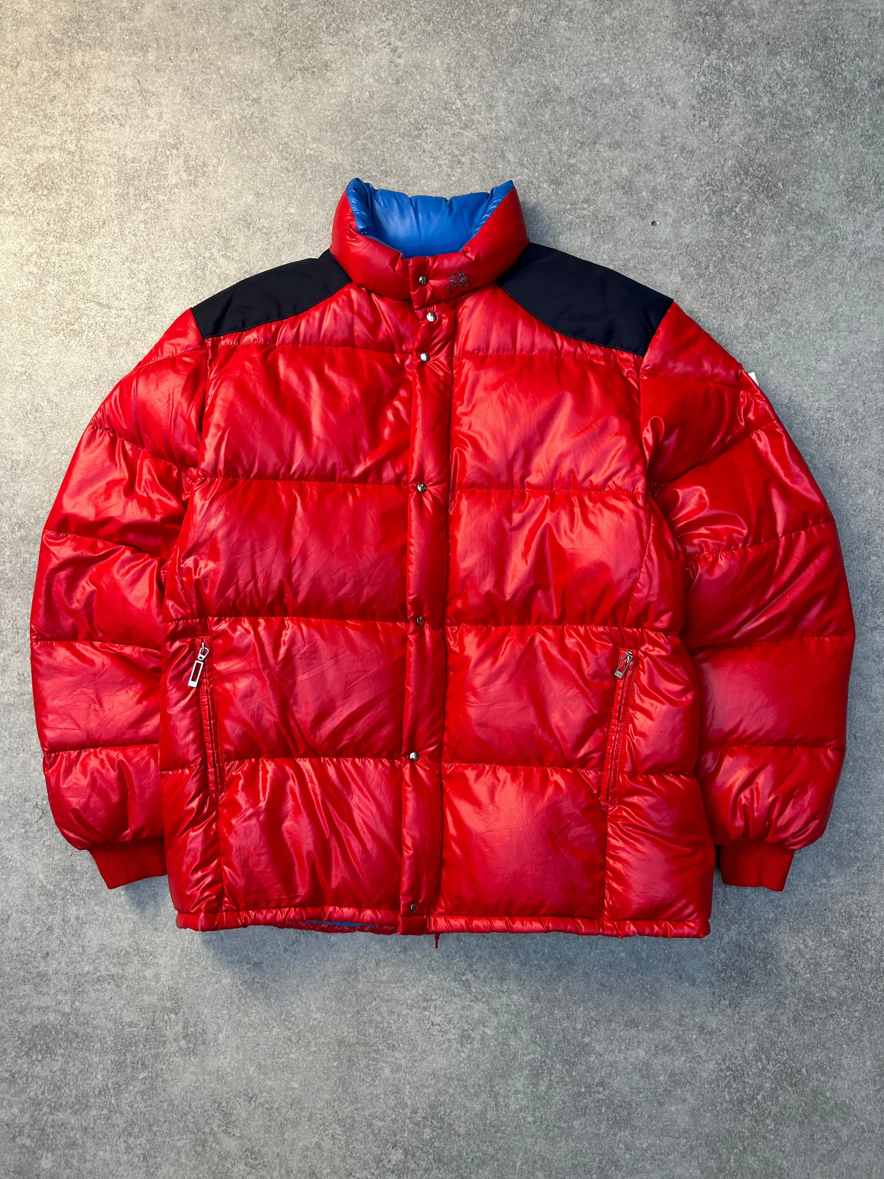 Vintage Moncler Red Quilted Puffer Jacket