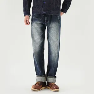 Vintage Slim Fit Denim Casual Jeans Pants