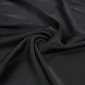 Viscose Satin - Black - END OF BOLT 75cm