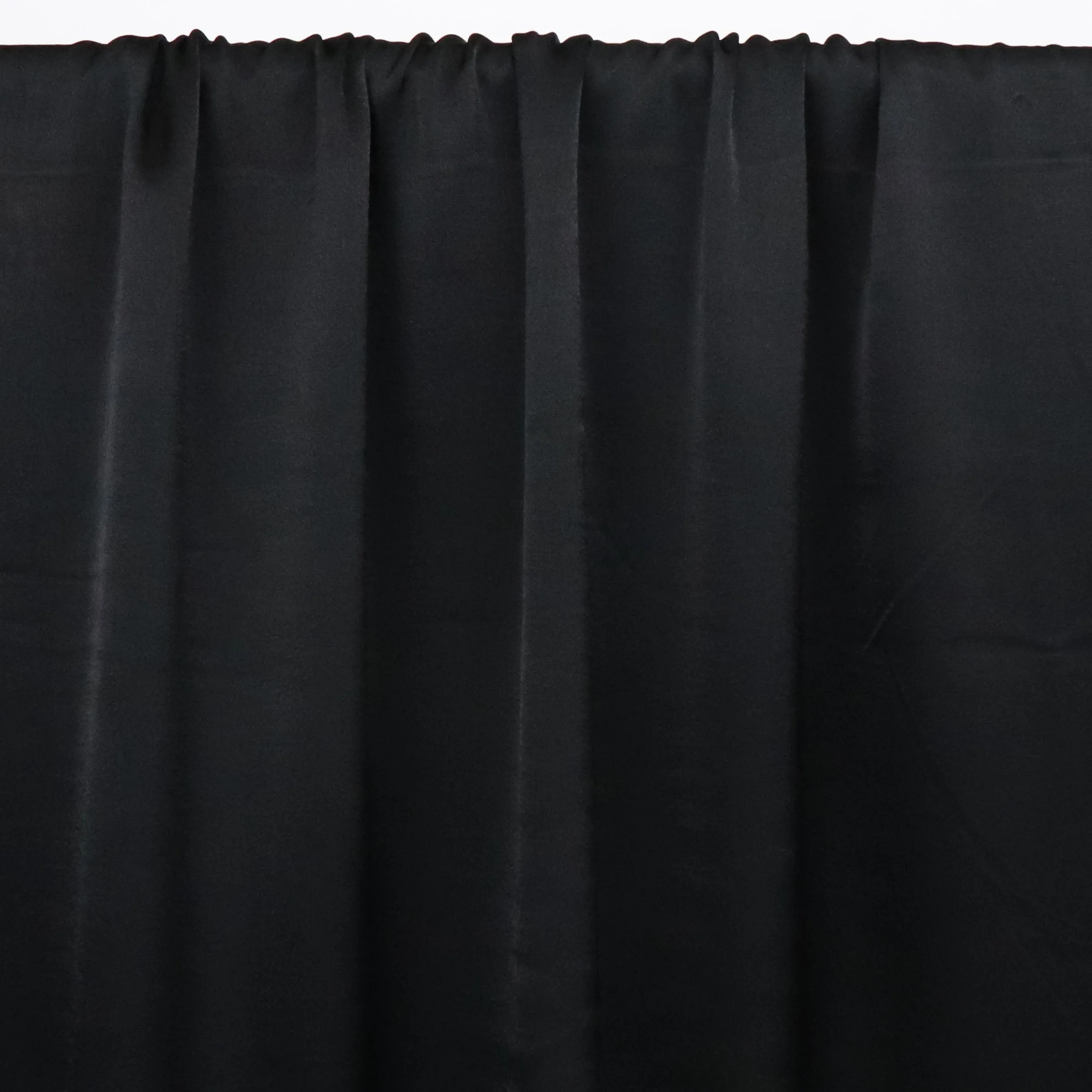 Viscose Satin - Black - END OF BOLT 75cm