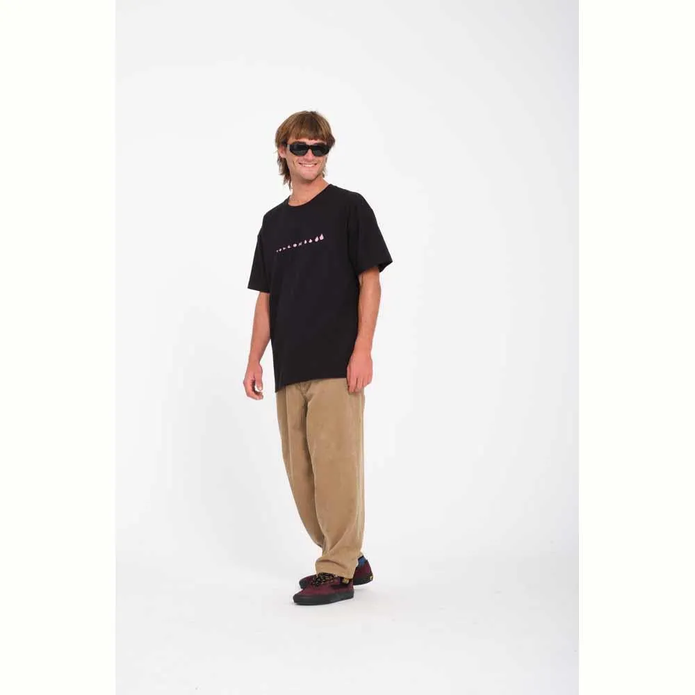 Volcom Billow Tapererd Cord Pants Khaki