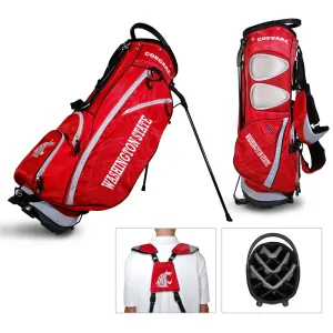 Washington State Cougars Team Golf Fairway Light 14-Way Top Golf Club Stand Bag