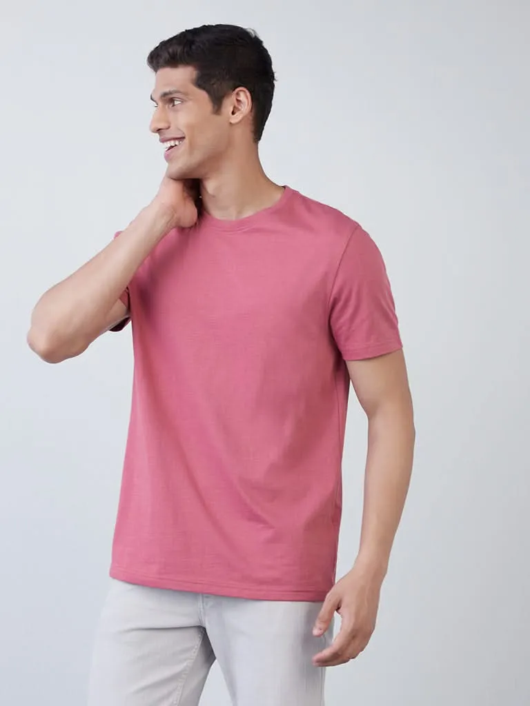 WES Casuals Persian Rose Slim-Fit T-Shirt