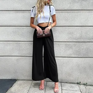 Wide Leg Summer Jumpsuit Pants