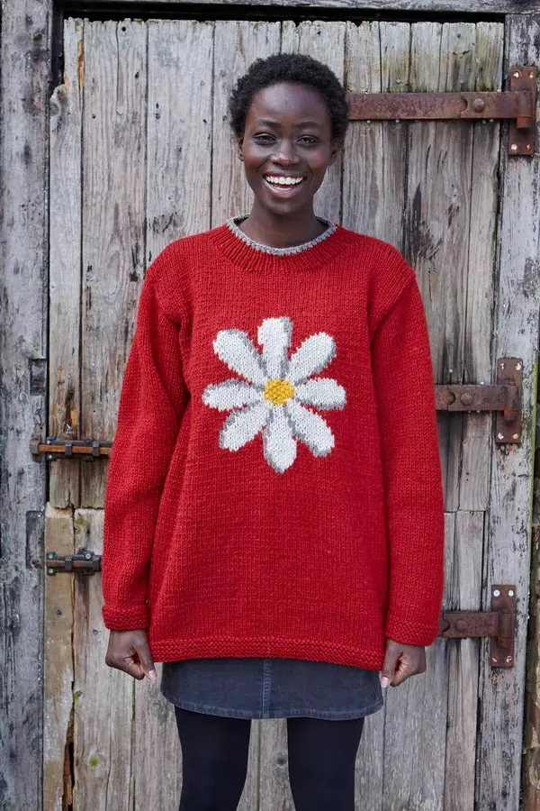 Women's Daisy Sweater - Red