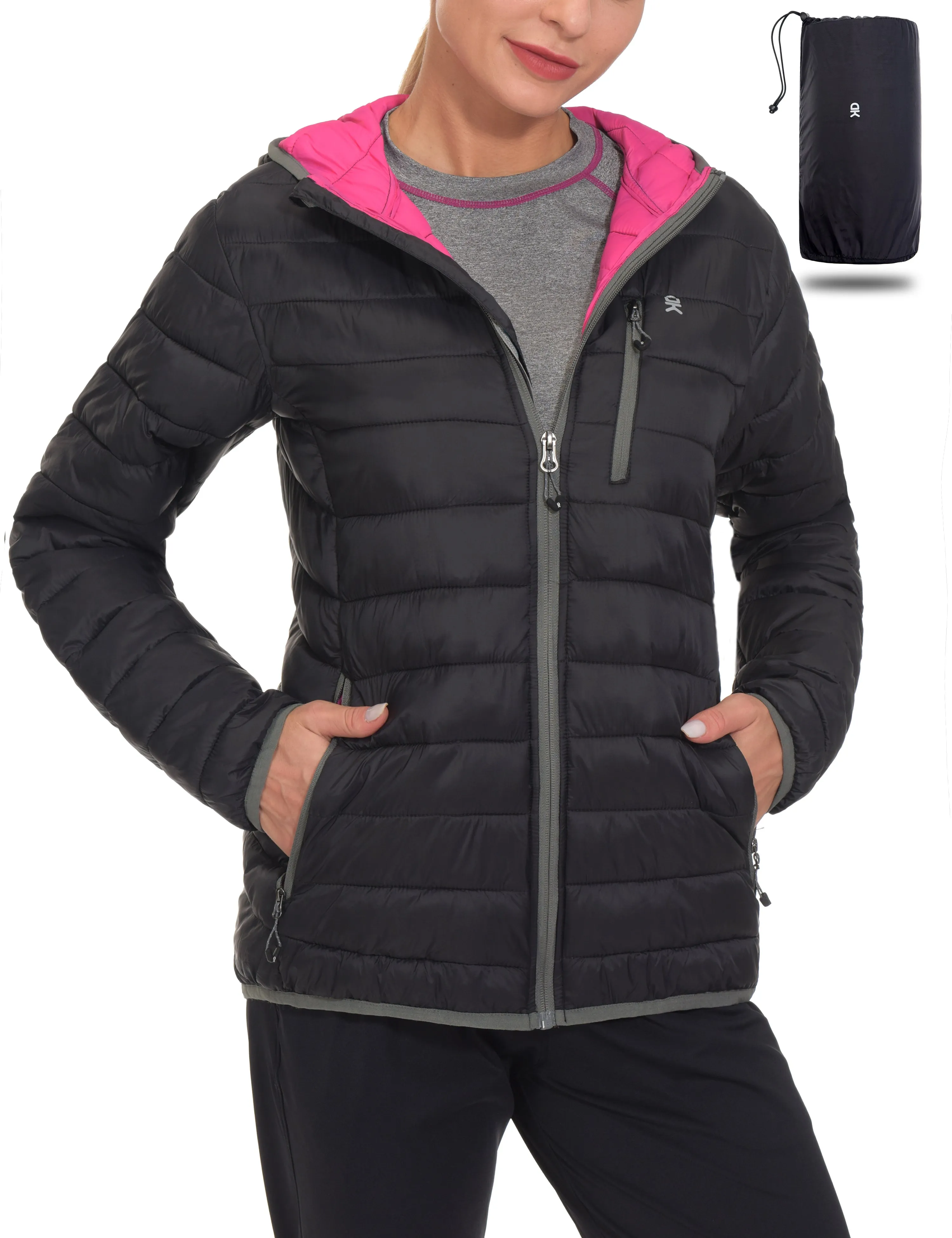 Women's Packable Lightweight Puffer Jacket