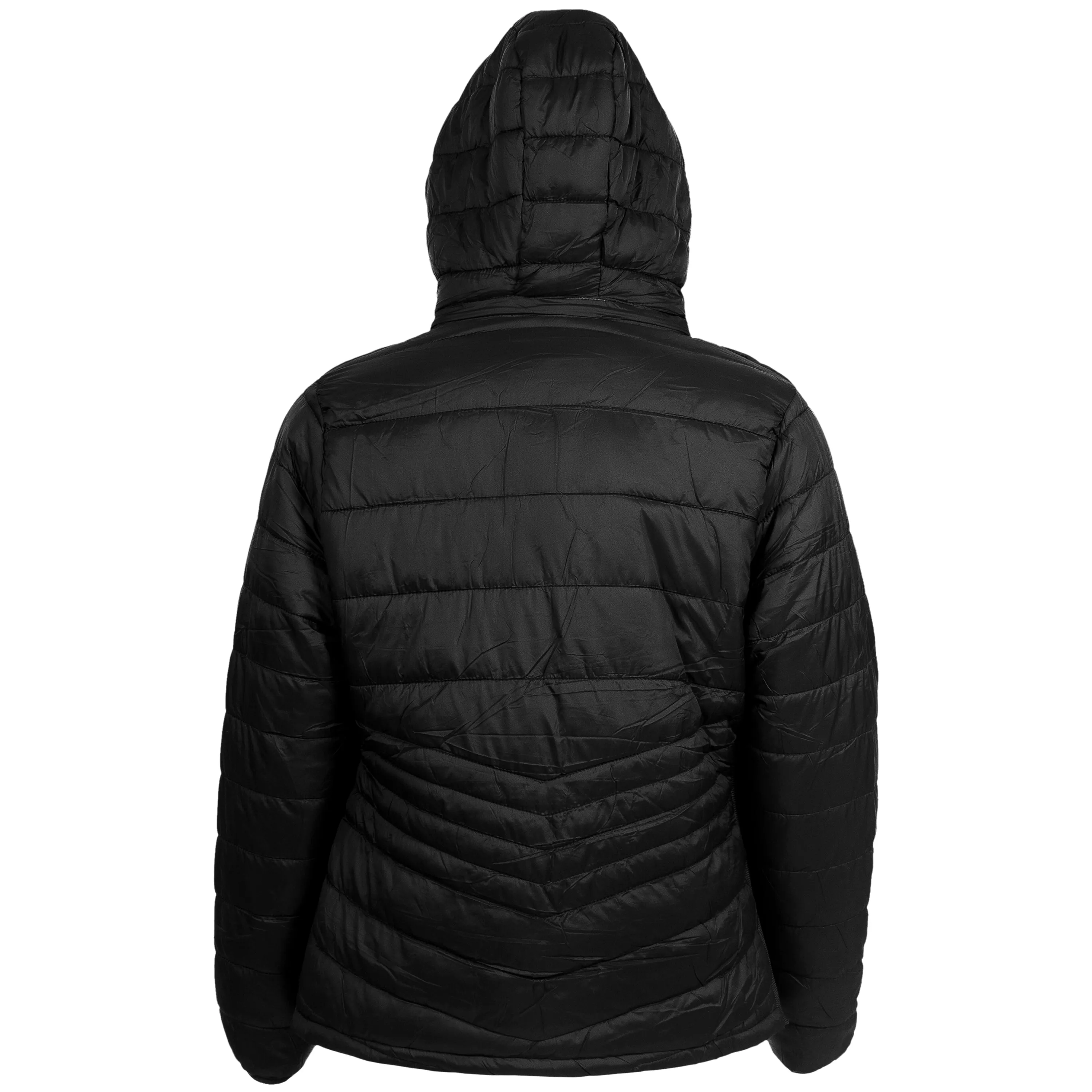 Women's Soft Black Puffer Wholesale Coats in Assorted Plus Sizes - Bulk Case of 18 Jackets