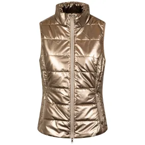 Womens The Wet Look Gilet Khaki - AW24