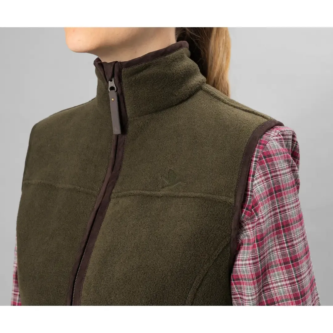 Woodcock Ivy Fleece Waistcoat - Pine Green Melange by Seeland