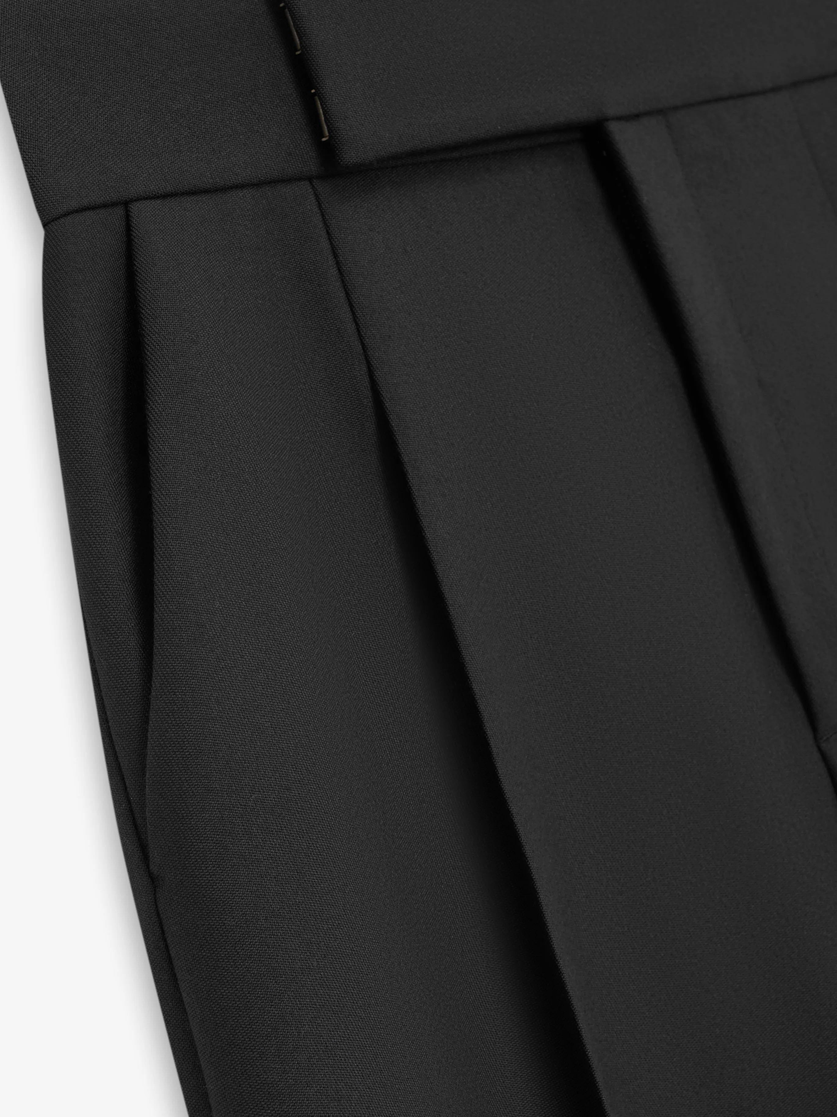 Wool Gabardine Single Pleat Trouser