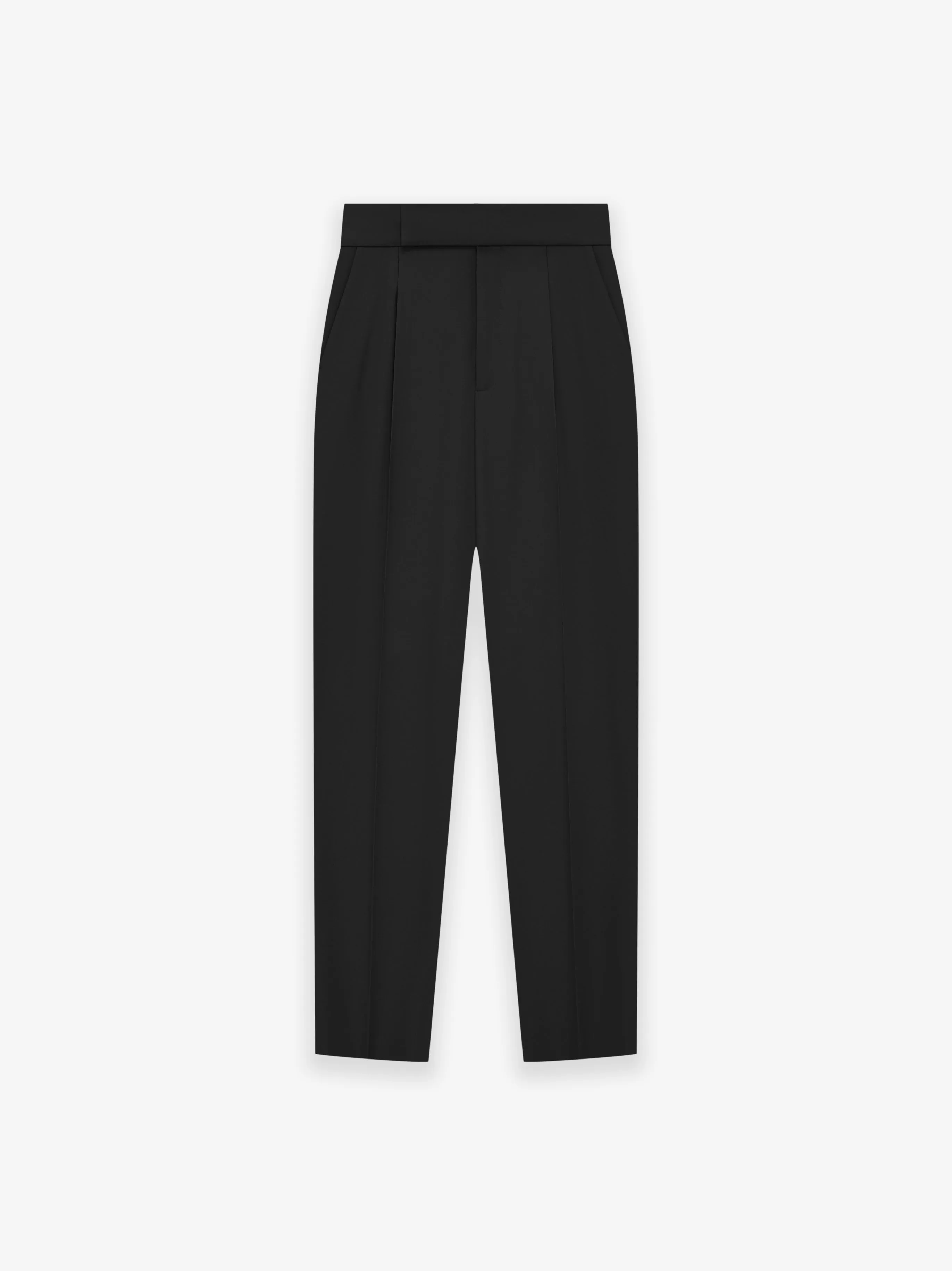 Wool Gabardine Single Pleat Trouser