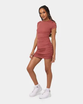 XXIII Women's Eve Cut Out Back Dress Rust