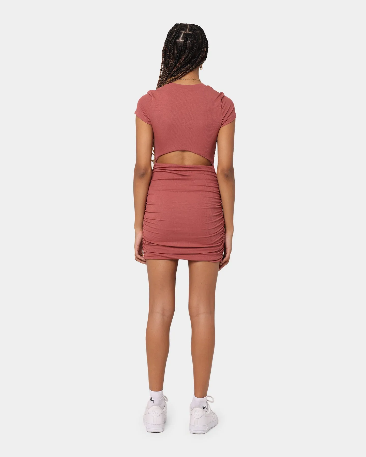 XXIII Women's Eve Cut Out Back Dress Rust