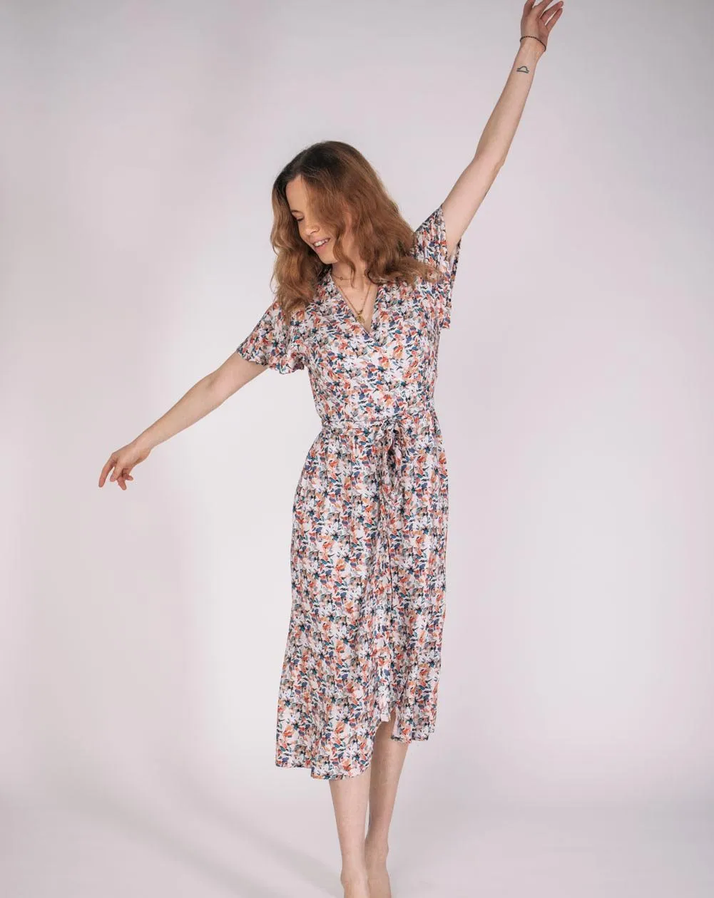 Zargot Wrap Dress Floral