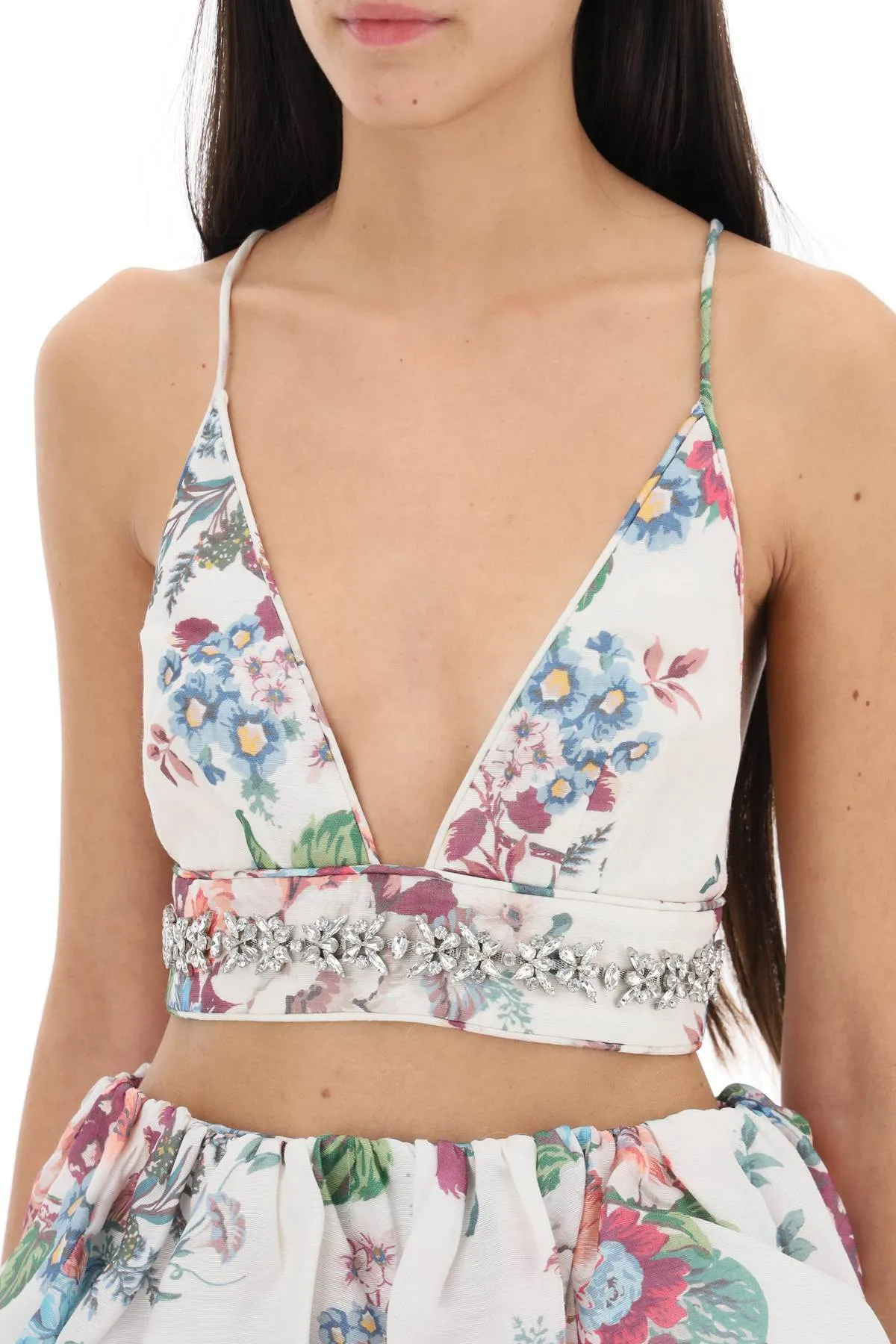 Zimmermann matchmaker embellished bra top